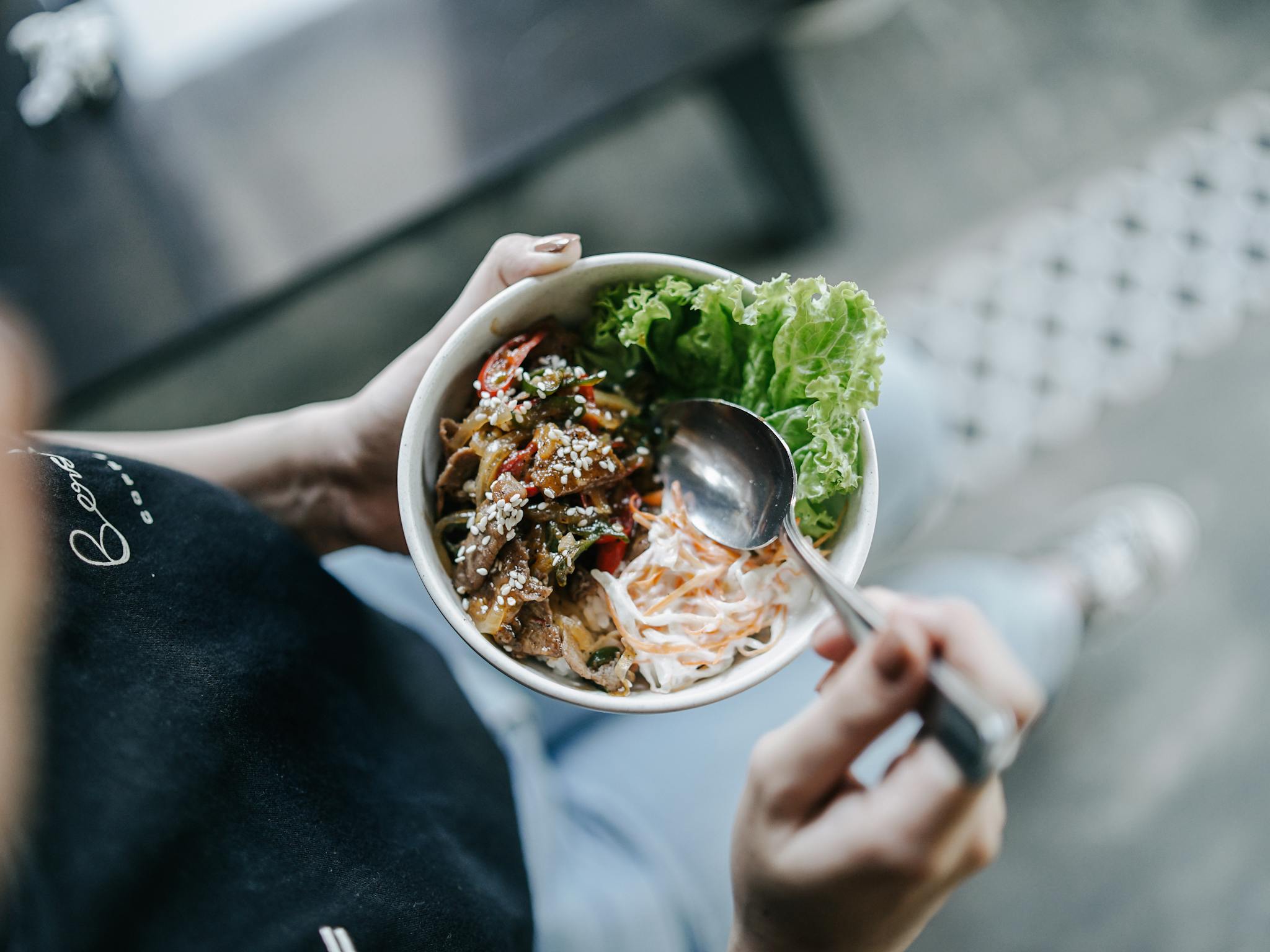 Healthy Dinner in Bowl