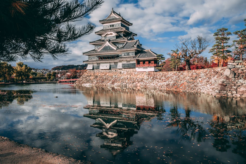 Pagoda Temple Near Lake Longevity